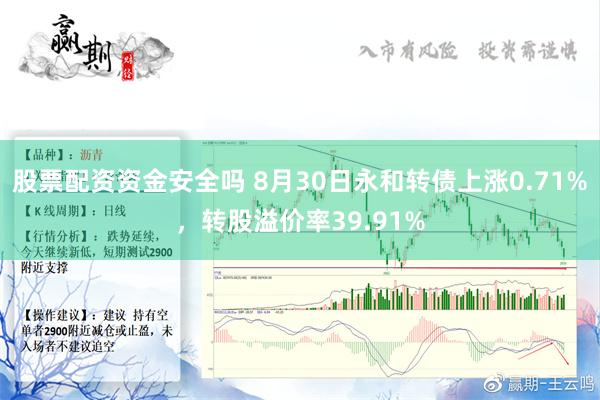 股票配资资金安全吗 8月30日永和转债上涨0.71%，转股溢价率39.91%